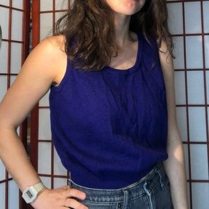 Vibrant purple sweater tank top. Vintage find!